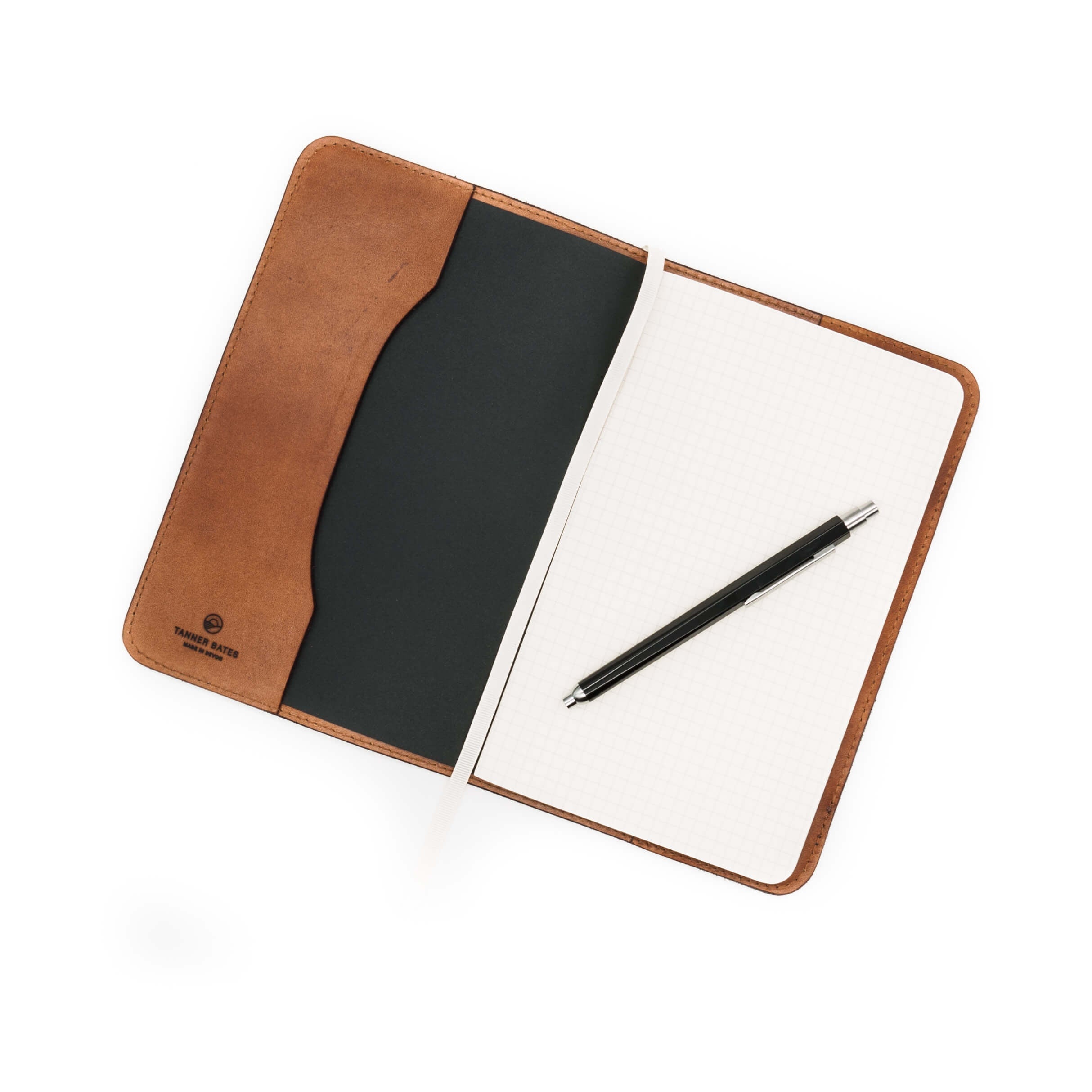Leather Bound Moleskine Cahier-Tanner Bates