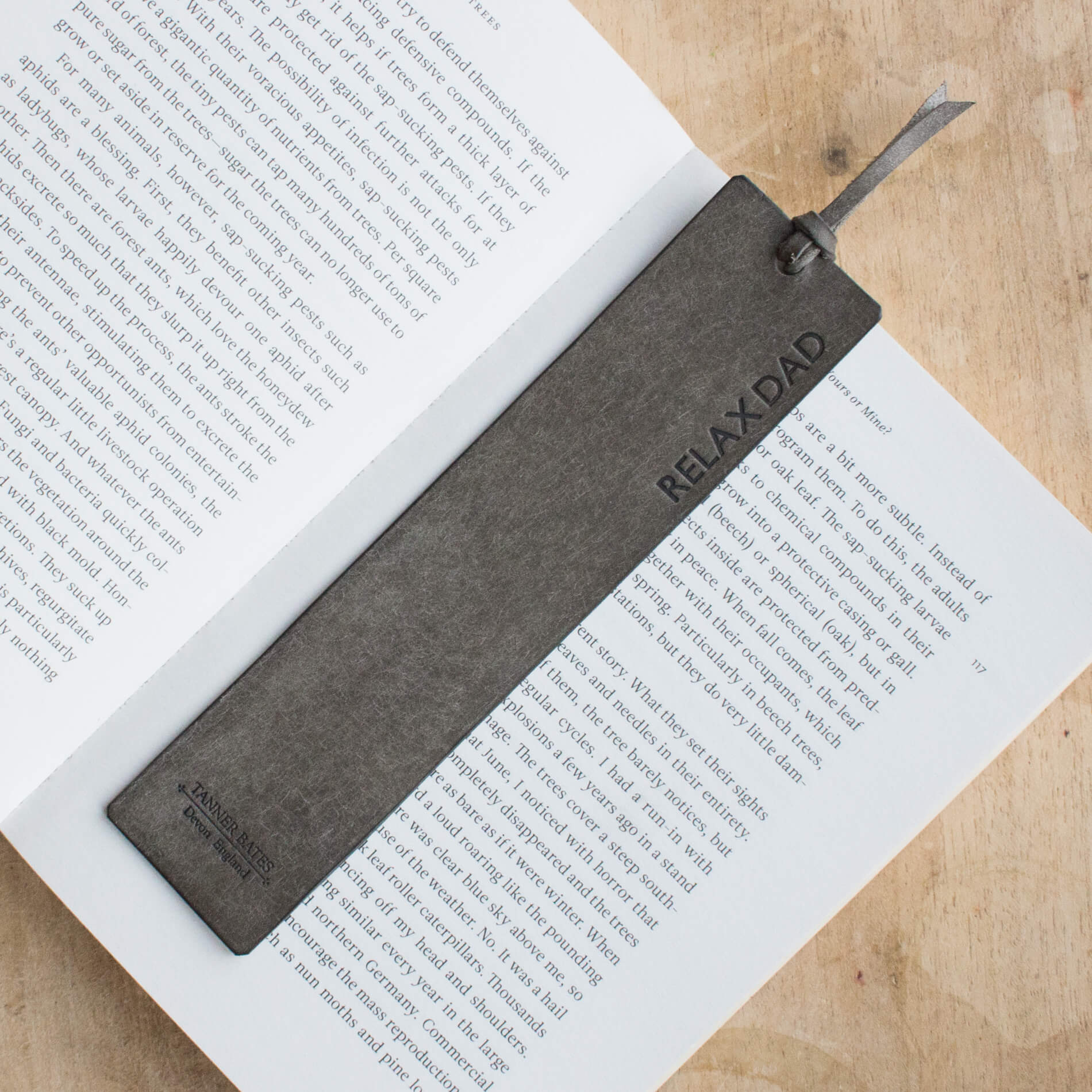 Dartington Leather Bookmark-Tanner Bates