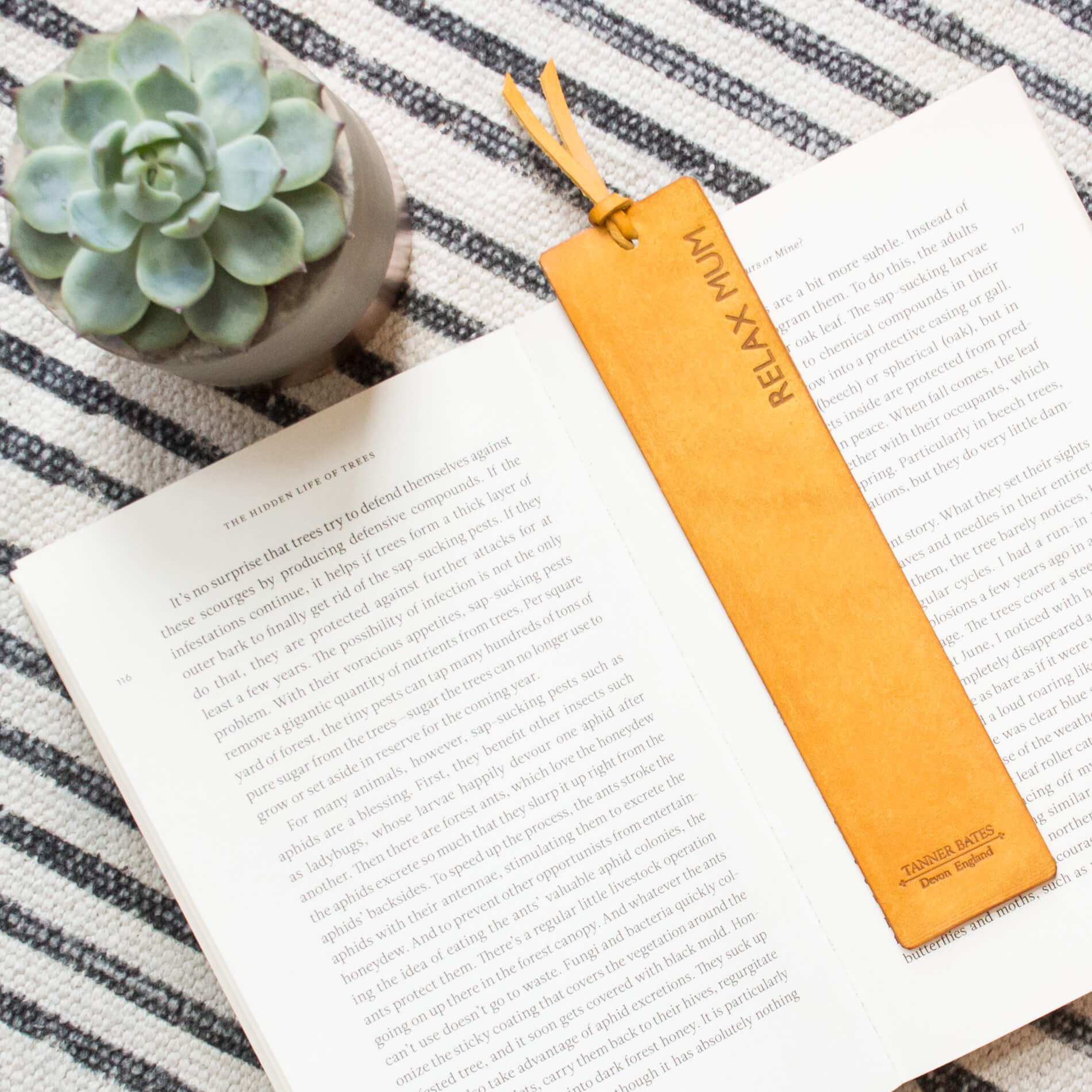 Dartington Leather Bookmark-Tanner Bates