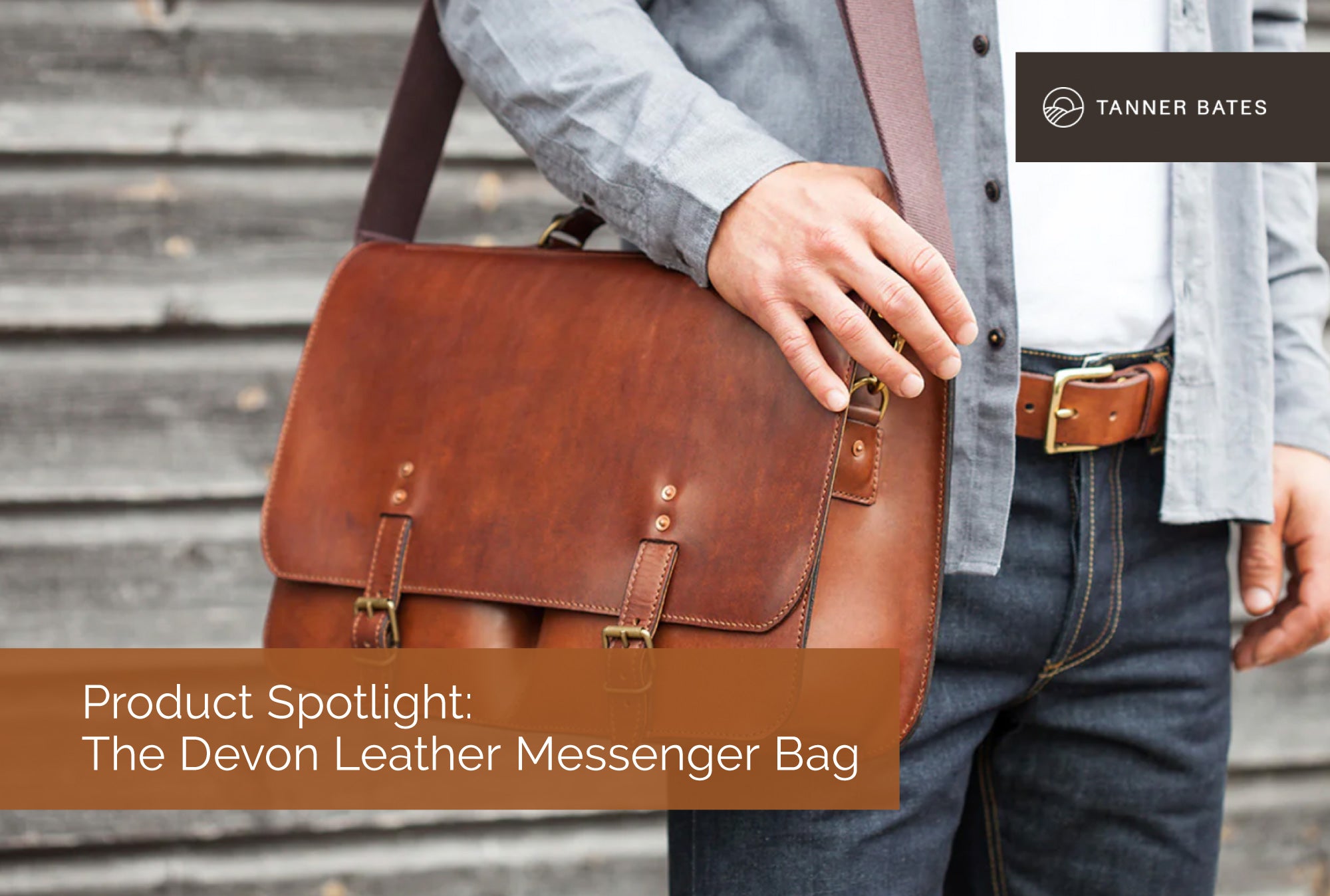 The Devon Leather Messenger Bag | Leather bag for men