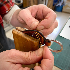 Love Heart Leather Key Ring-Tanner Bates