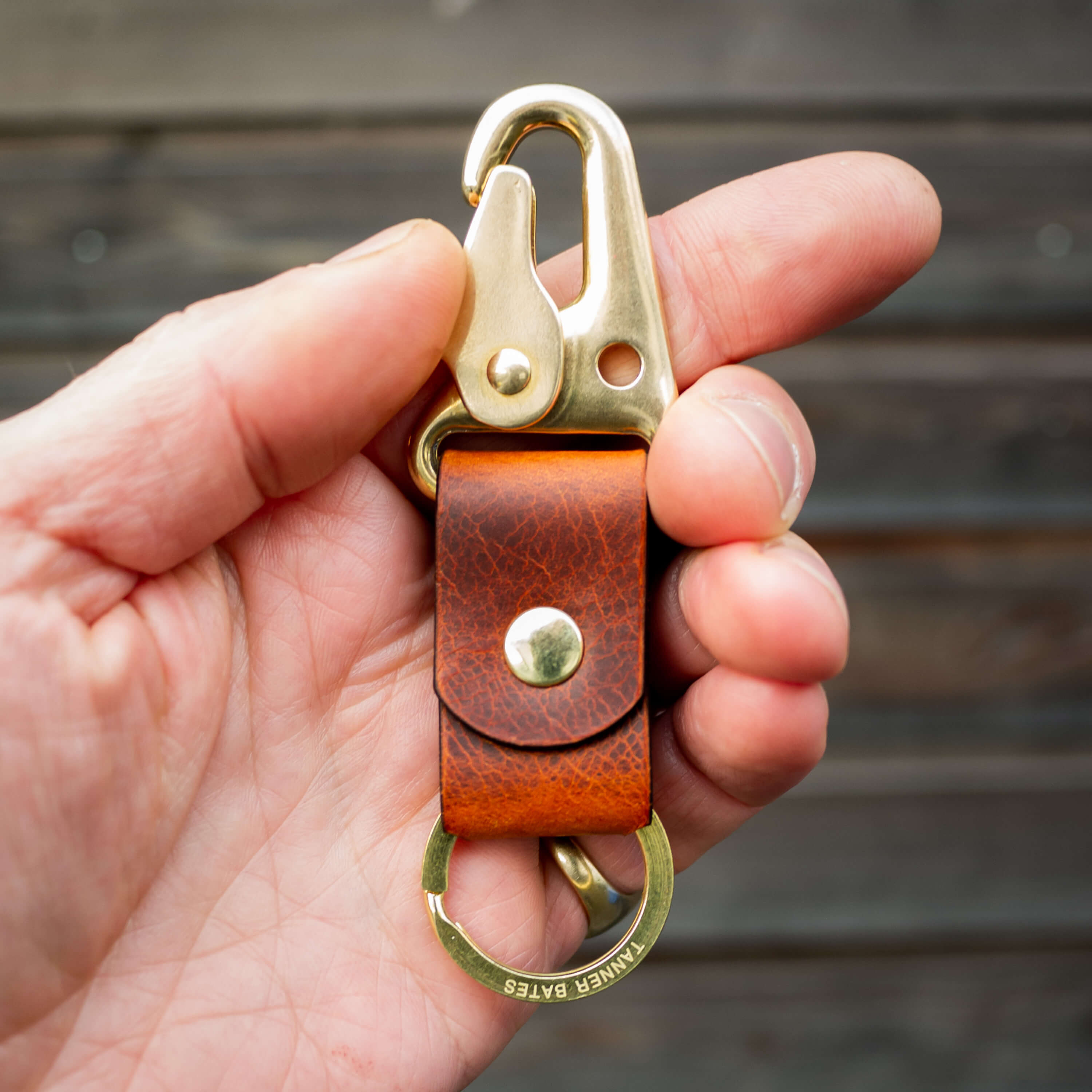 Leather Key Clip-Tanner Bates