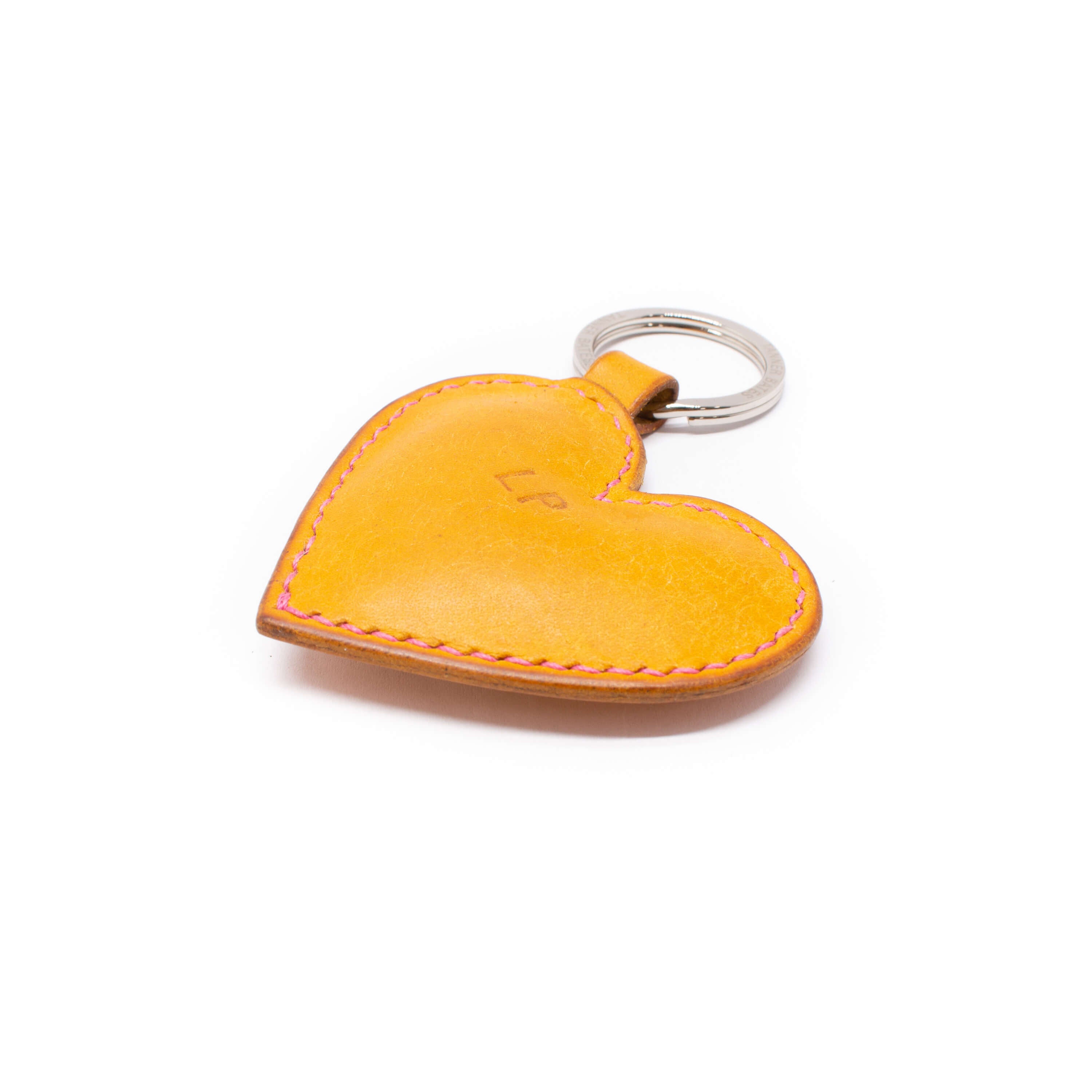 Love Heart Leather Key Ring-Tanner Bates