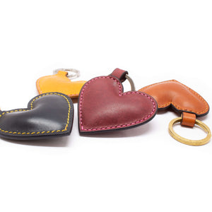 Love Heart Leather Key Ring-Tanner Bates