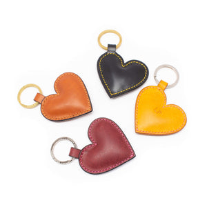 Love Heart Leather Key Ring-Tanner Bates