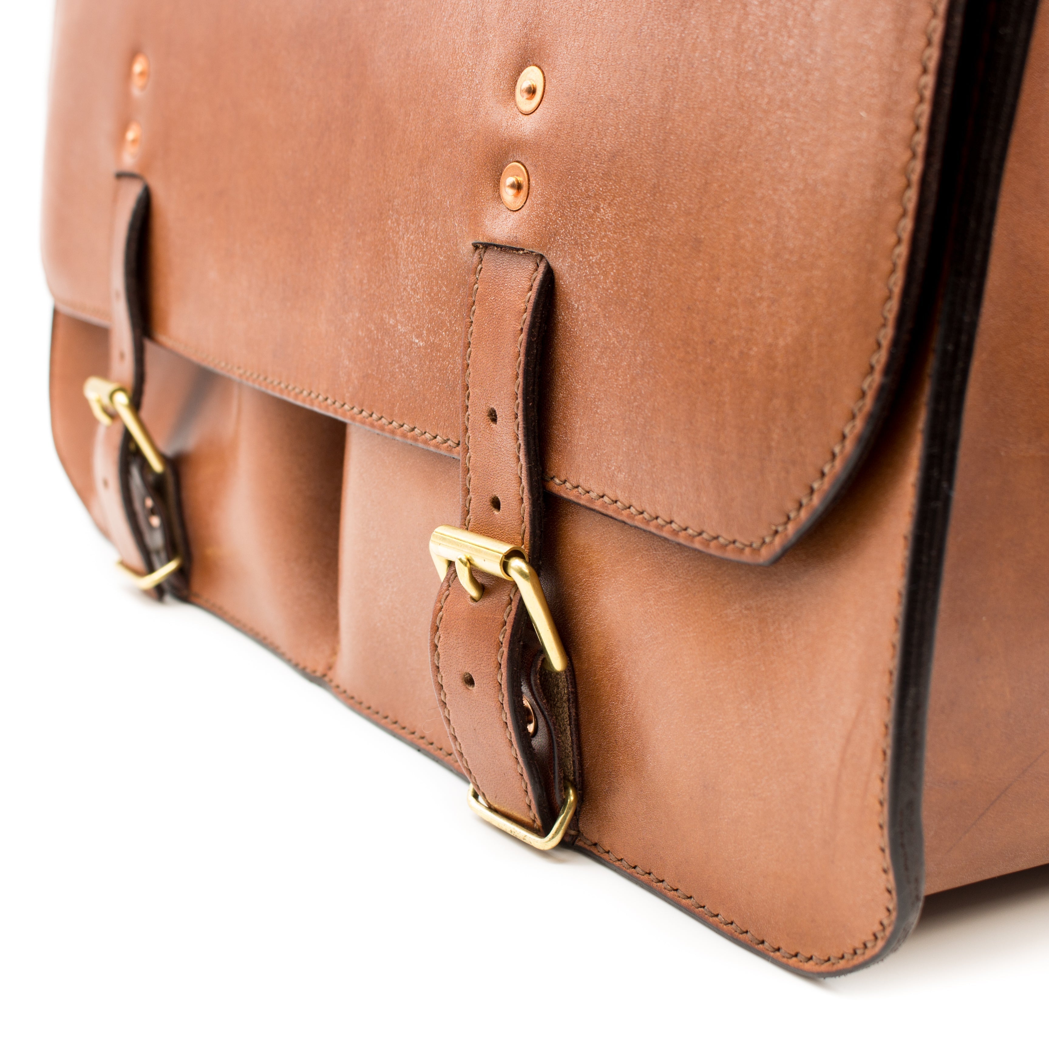 Devon Leather Messenger Bag-Tanner Bates