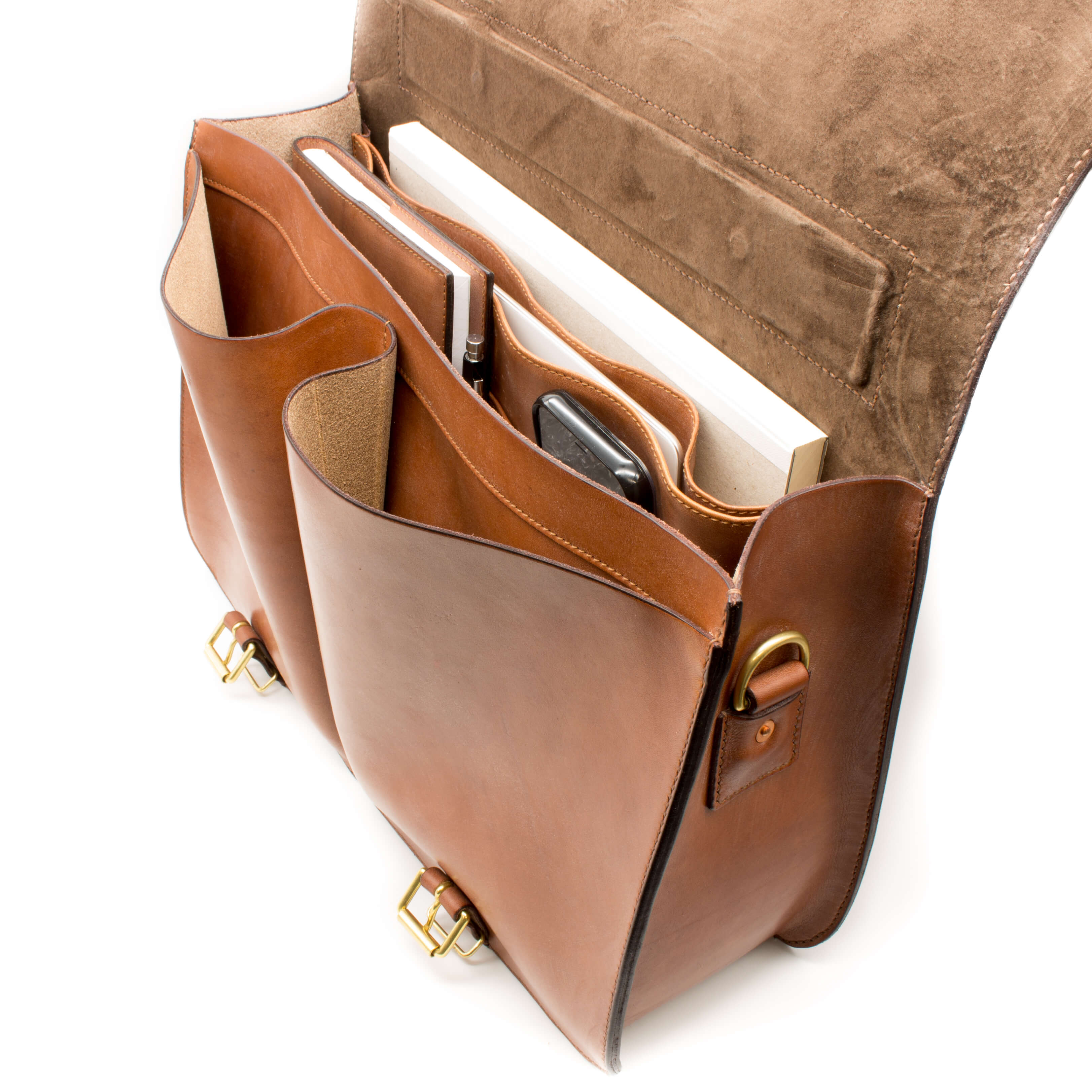 Devon Leather Messenger Bag-Tanner Bates
