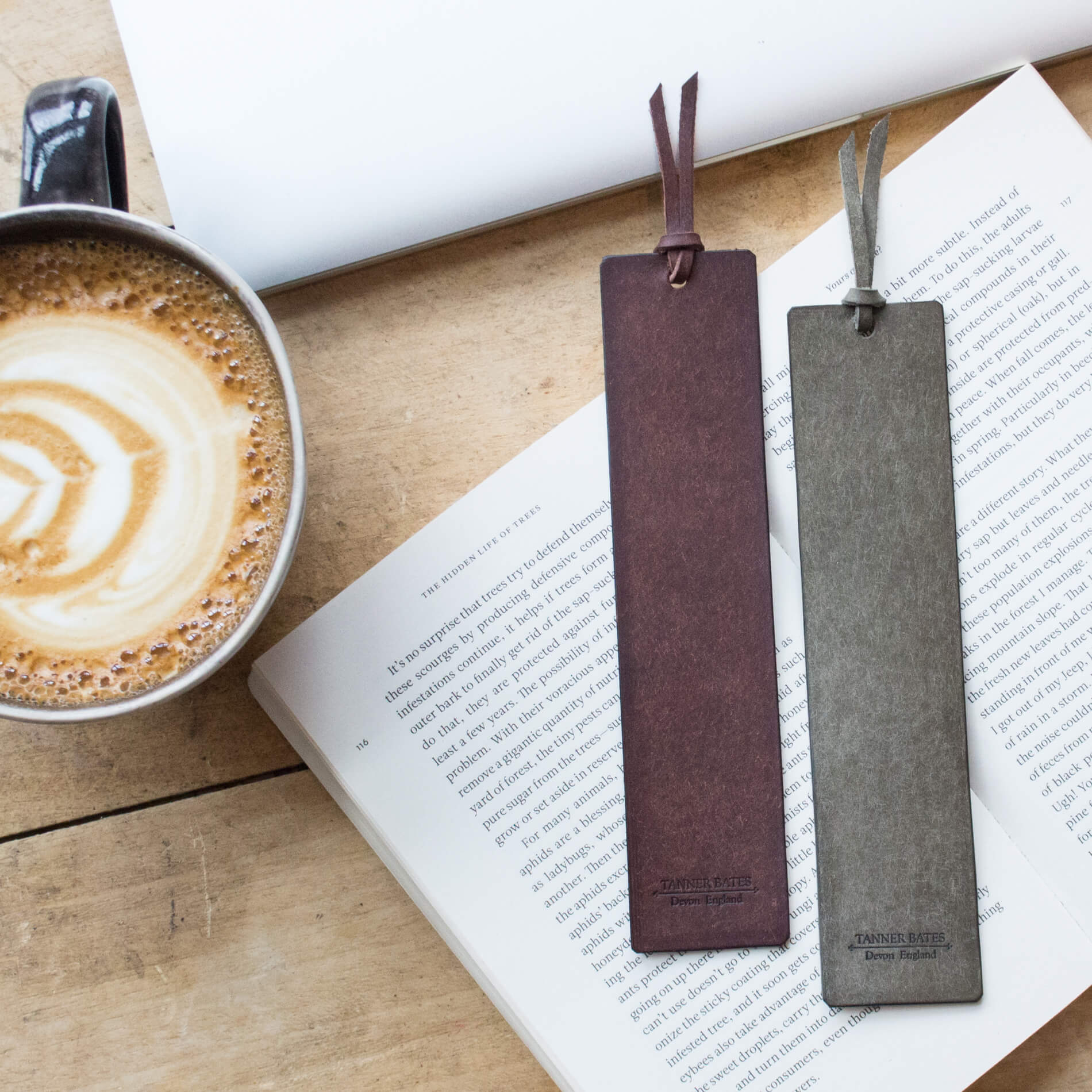 Dartington Leather Bookmark-Tanner Bates