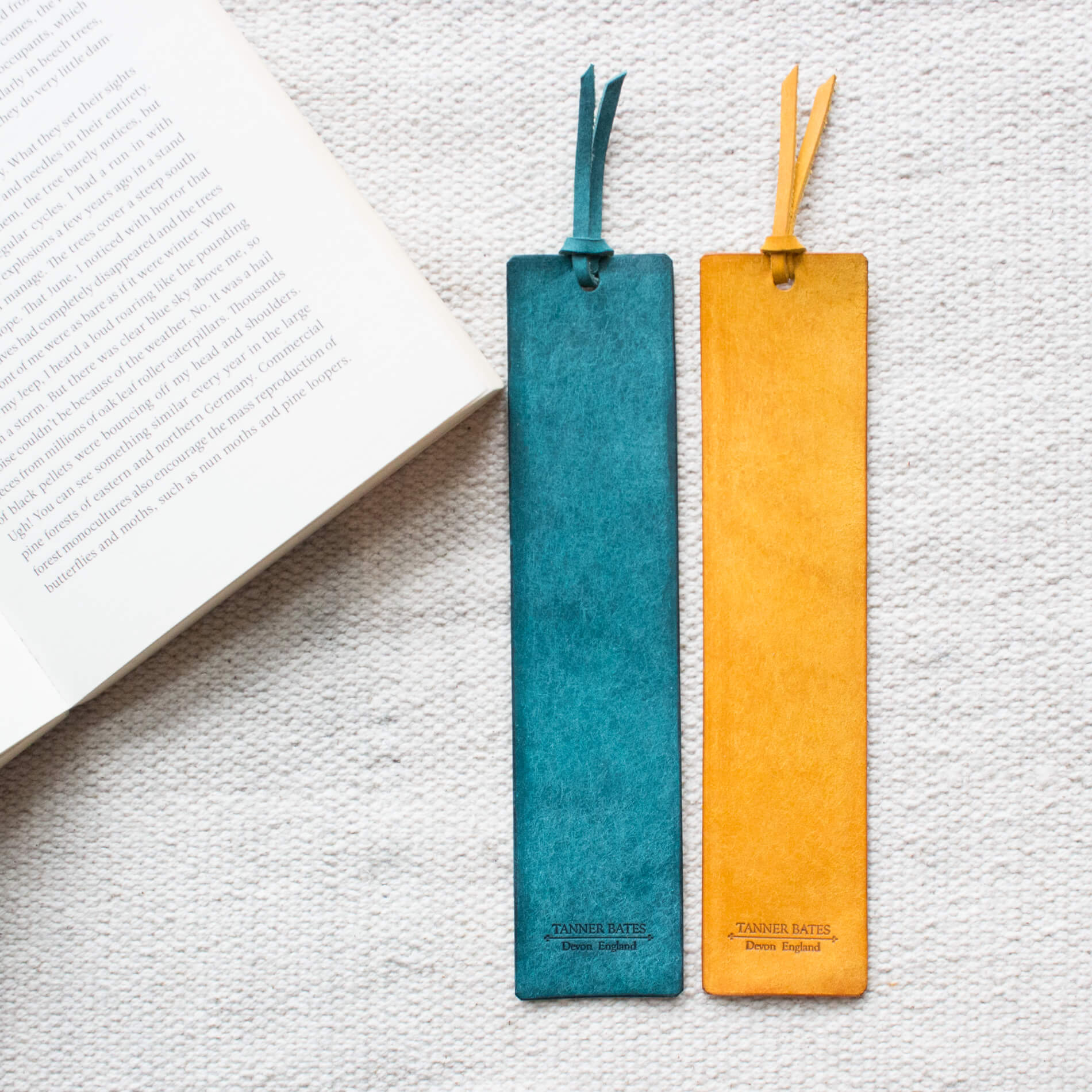 Dartington Leather Bookmark-Tanner Bates