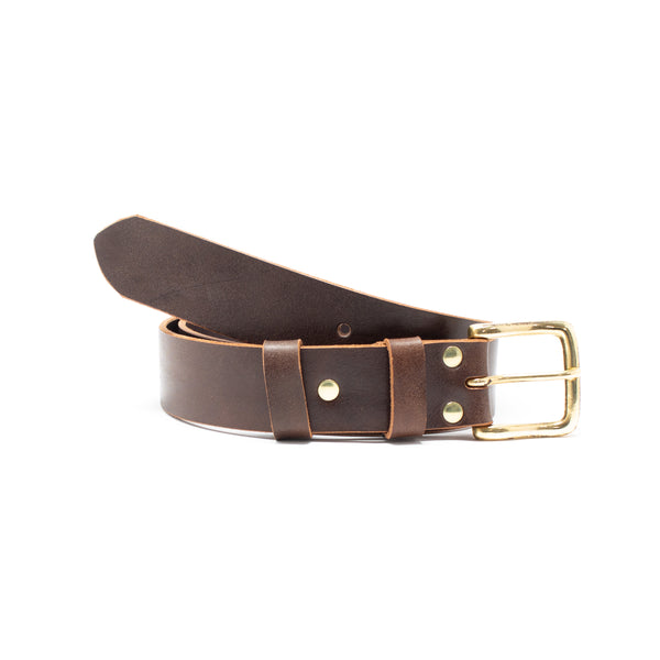 Raw Edge Leather Belt