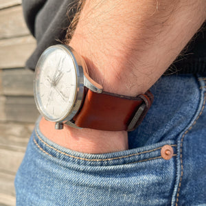 Ermington Leather Watch Strap-Tanner Bates