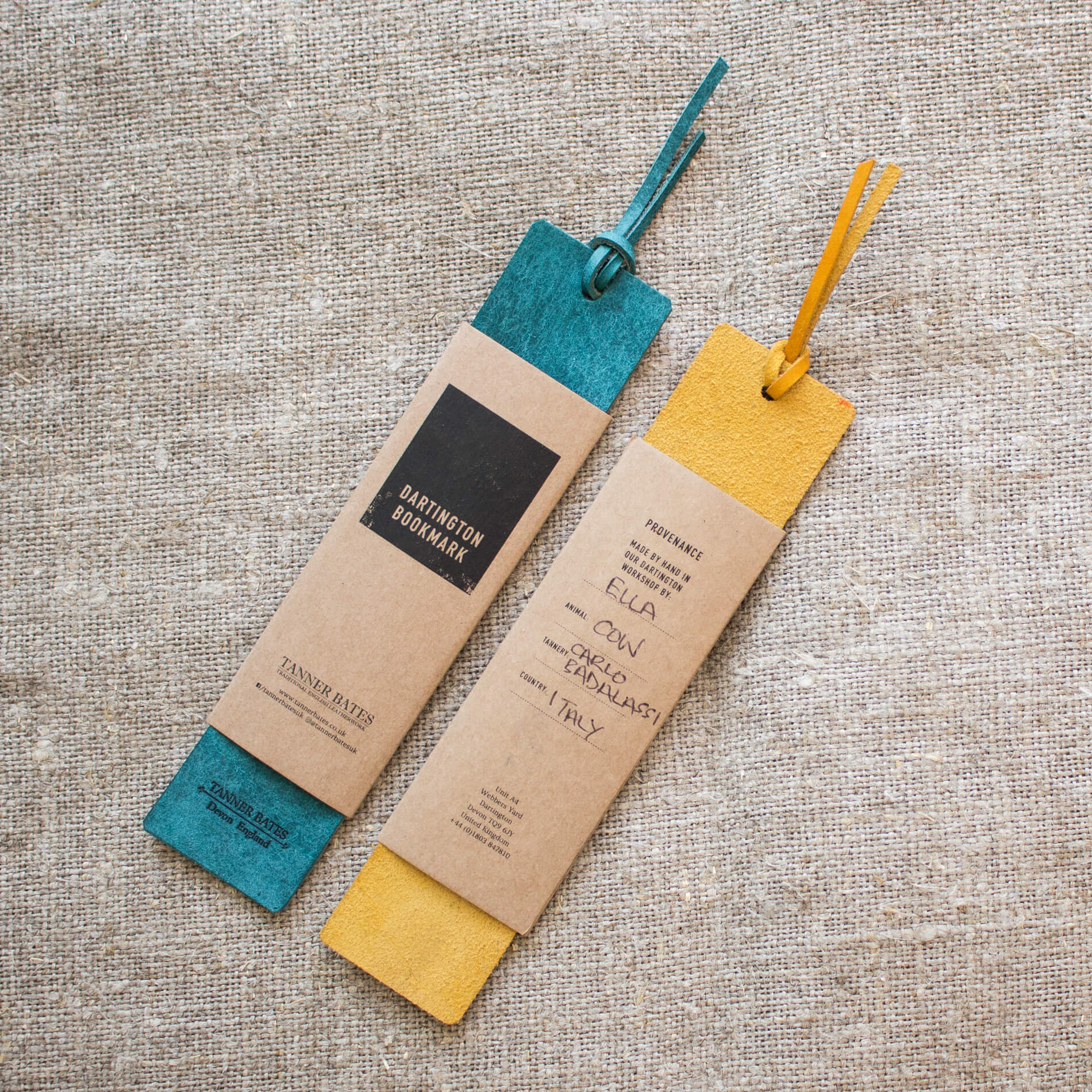 Dartington Leather Bookmark-Tanner Bates