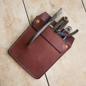 Small Leather Goods - Hand-made Leather Pocket Protector